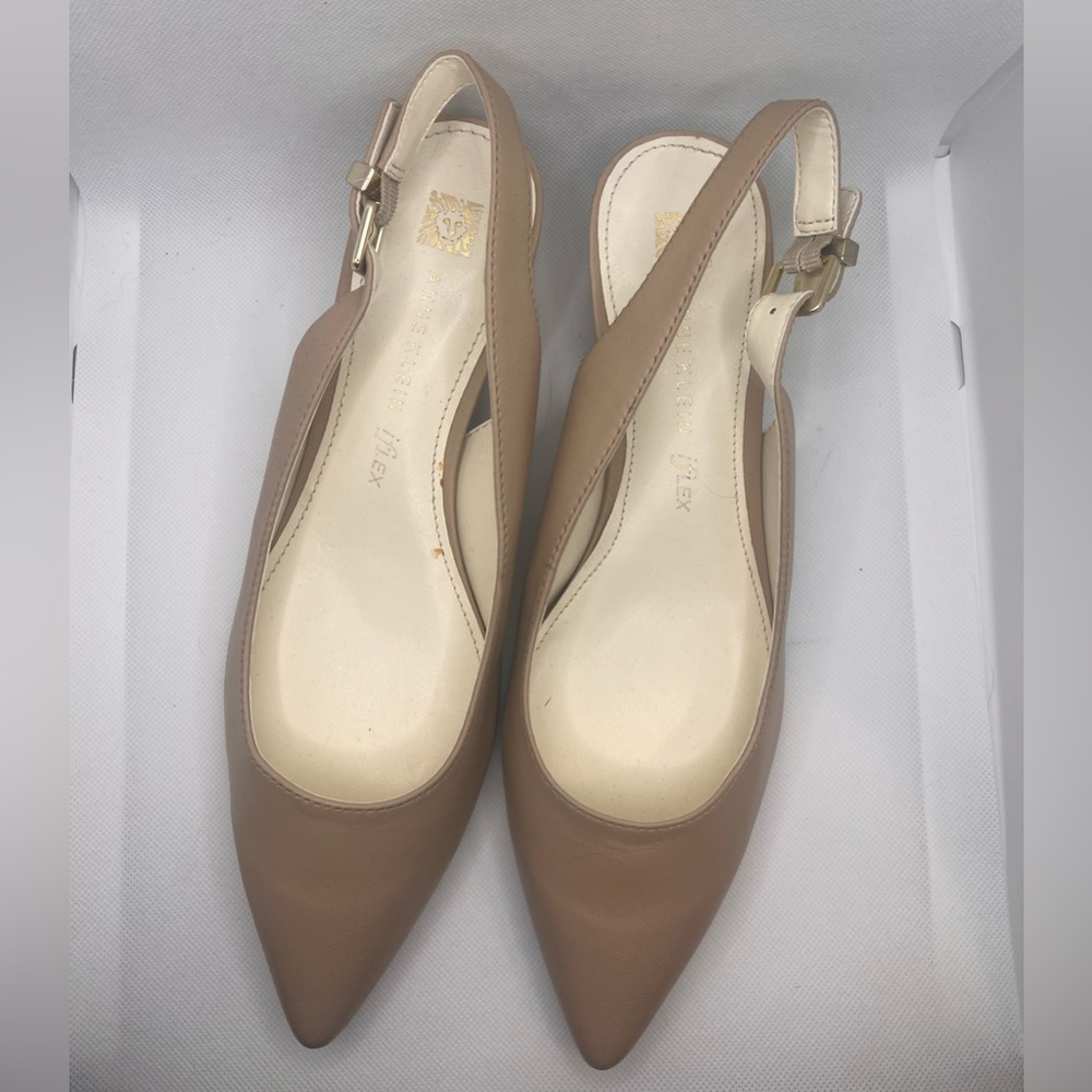 Anne Klein Women's Expert Slingback Nude 9.5 - Picture 3 of 7